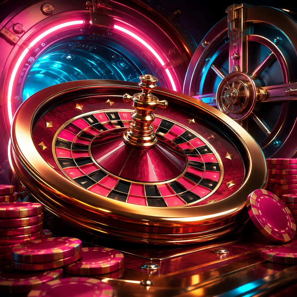 Neon Roulette spelillustratie
